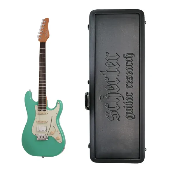 Schecter Nick Johnston Traditional HSS Electric Guitar in Atomic Green with Case
