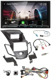 Kenwood Lenkrad 2DIN USB DAB Bluetooth Autoradio für Ford Fiesta Display 2008-10