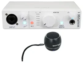 Arturia Minifuse 1 White Solo Audio USB Recording Interface+Bluetooth Speaker