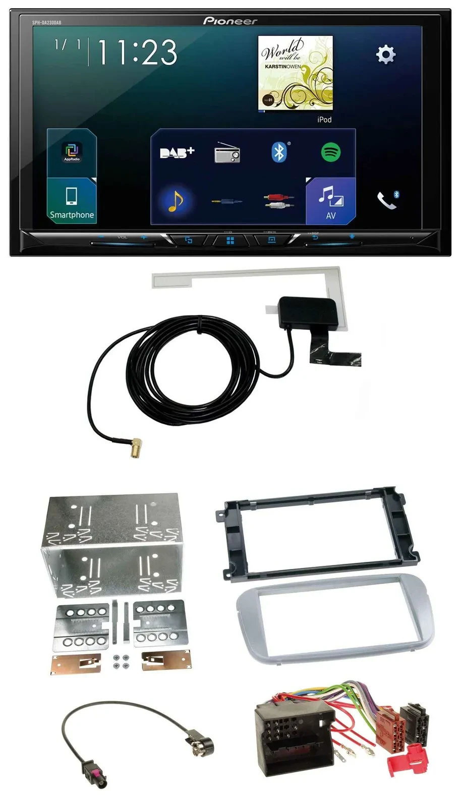 Pioneer 2DIN DAB USB MP3 Bluetooth Autoradio für Ford Galaxy C-Max Focus ab 2007
