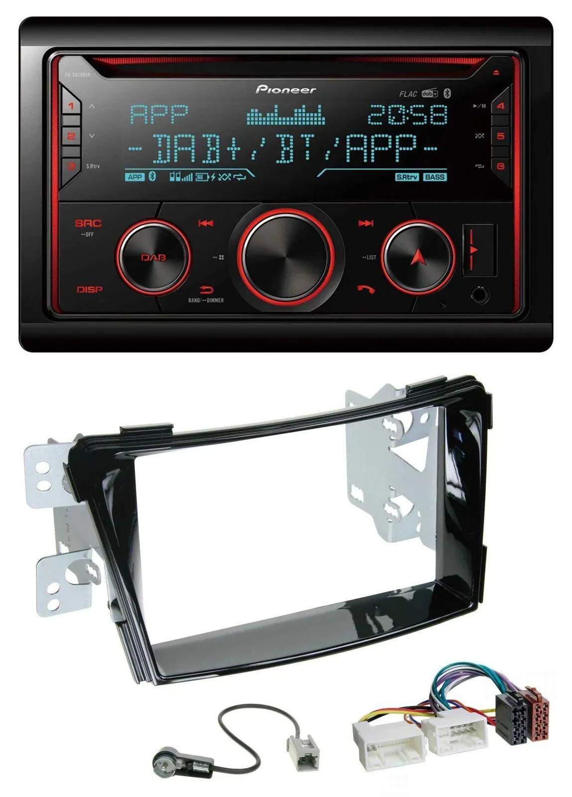 Pioneer 2DIN DAB MP3 Bluetooth USB CD Autoradio für Hyundai i40 VF ab 11 Klavier