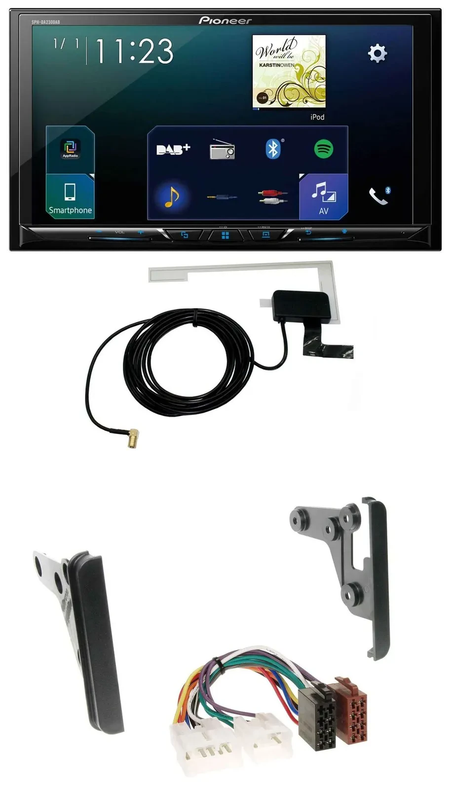 Pioneer 2DIN DAB USB MP3 Bluetooth Autoradio für Toyota Tundra Celica FJ