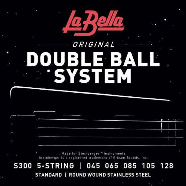 Комплект струн для 5-струнной бас-гитары La Bella S300 Double Ball