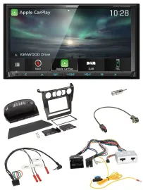 Kenwood Bluetooth USB 2DIN Lenkrad TMC DAB Navigation für BMW 5er 2007 E60 ohne