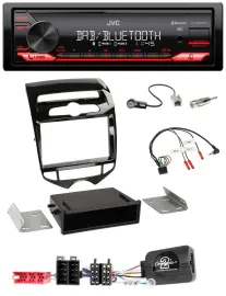 Автомагнитола для Hyundai ix20 (с 2010) JVC Bluetooth, USB, DAB, поддержка кнопок на руле, совместима с автоматическим климат-контролем