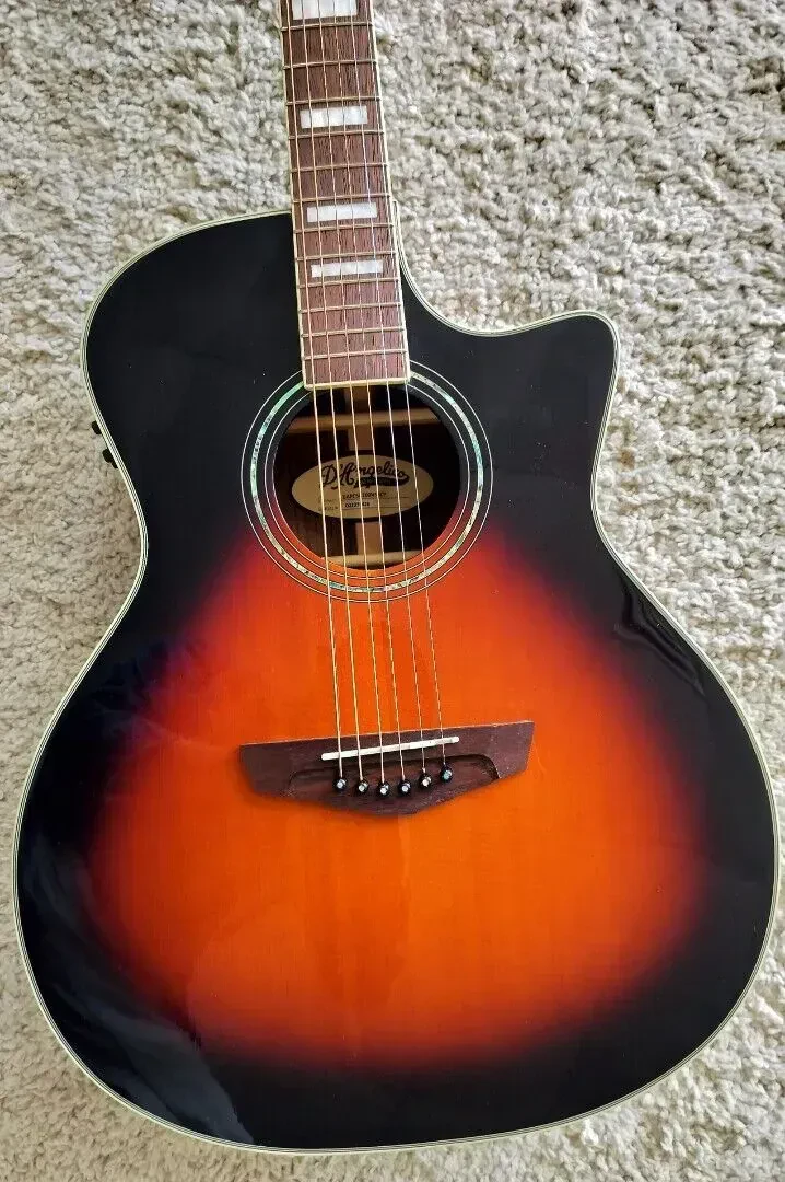 Электроакустическая гитара D'Angelico Premier Gramercy CS Vintage Sunburst