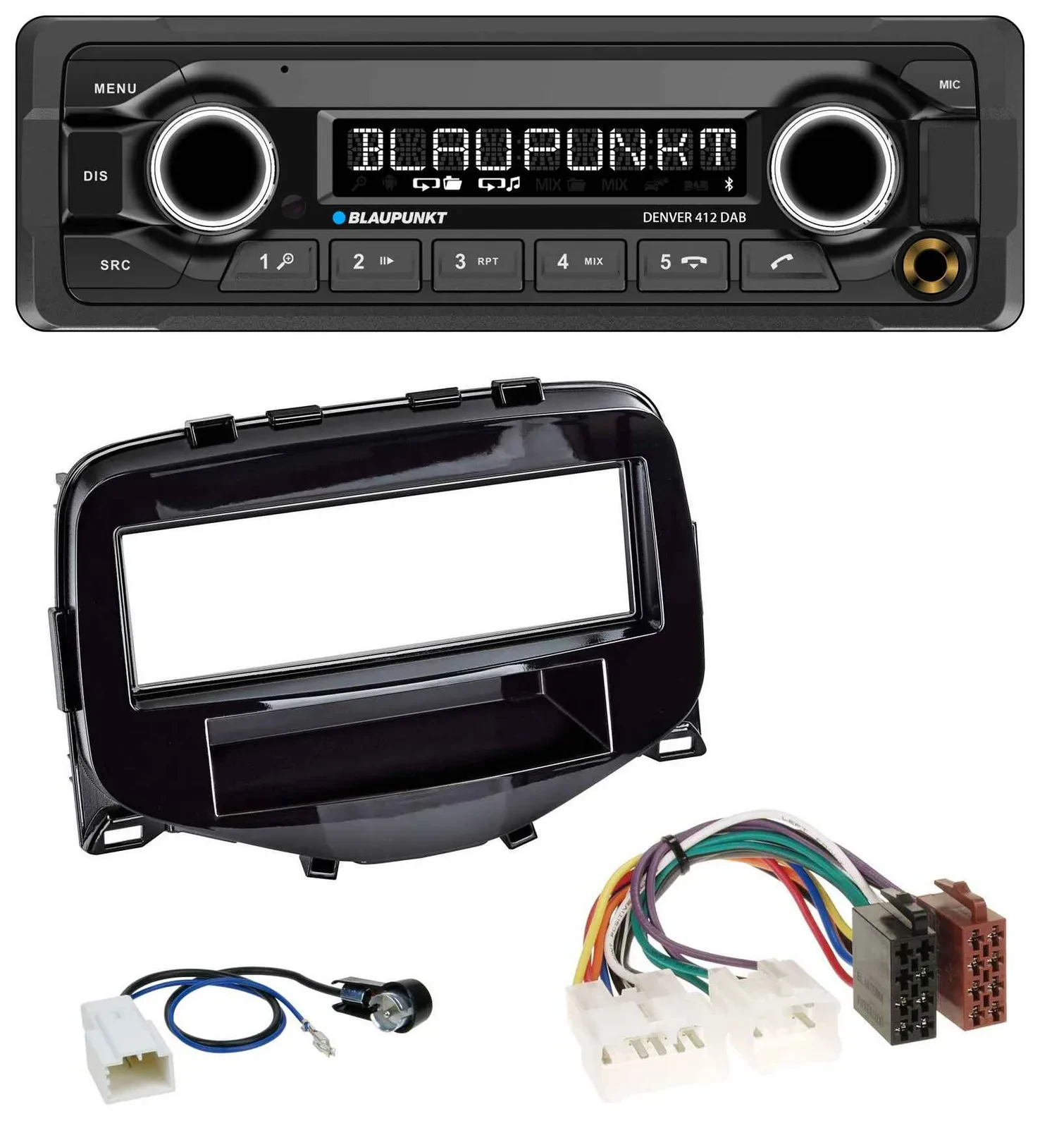 Автомагнитола для Toyota Aygo (2014–2021) Blaupunkt Bluetooth DAB MP3 USB