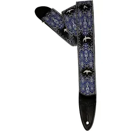 Ремень для гитары PRS 113504035 Custom Jacquard Birds Fleur Violet