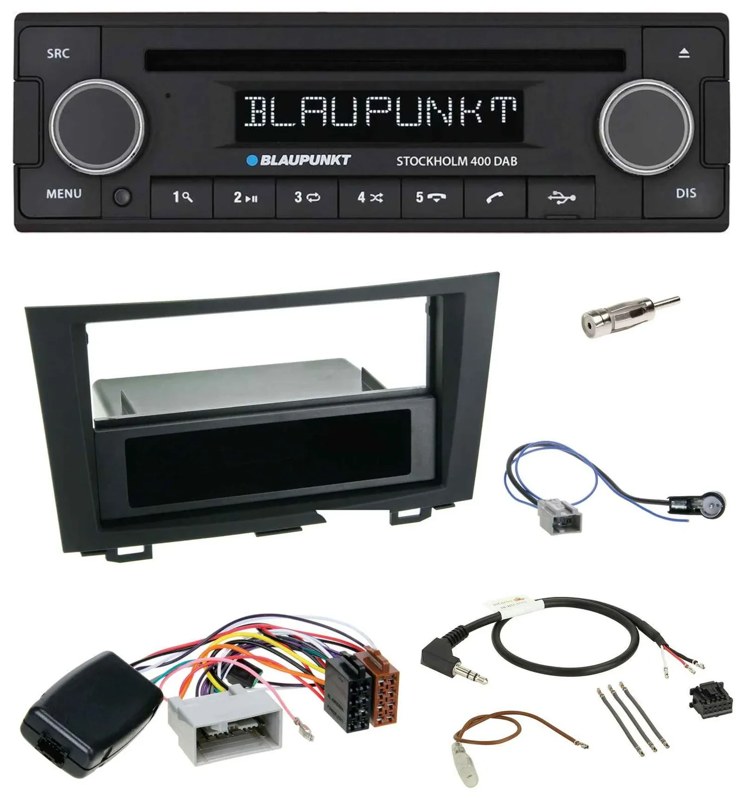 Blaupunkt Lenkrad Bluetooth DAB CD USB Autoradio für Honda CRV (2006-2012)