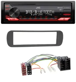 JVC Bluetooth USB DAB MP3 Autoradio für Lancia Y (1996-2004) - schwarz