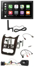 Автомагнитола Pioneer 2DIN, USB, Bluetooth, DAB, для Dacia (с 2012), темно-коричневый