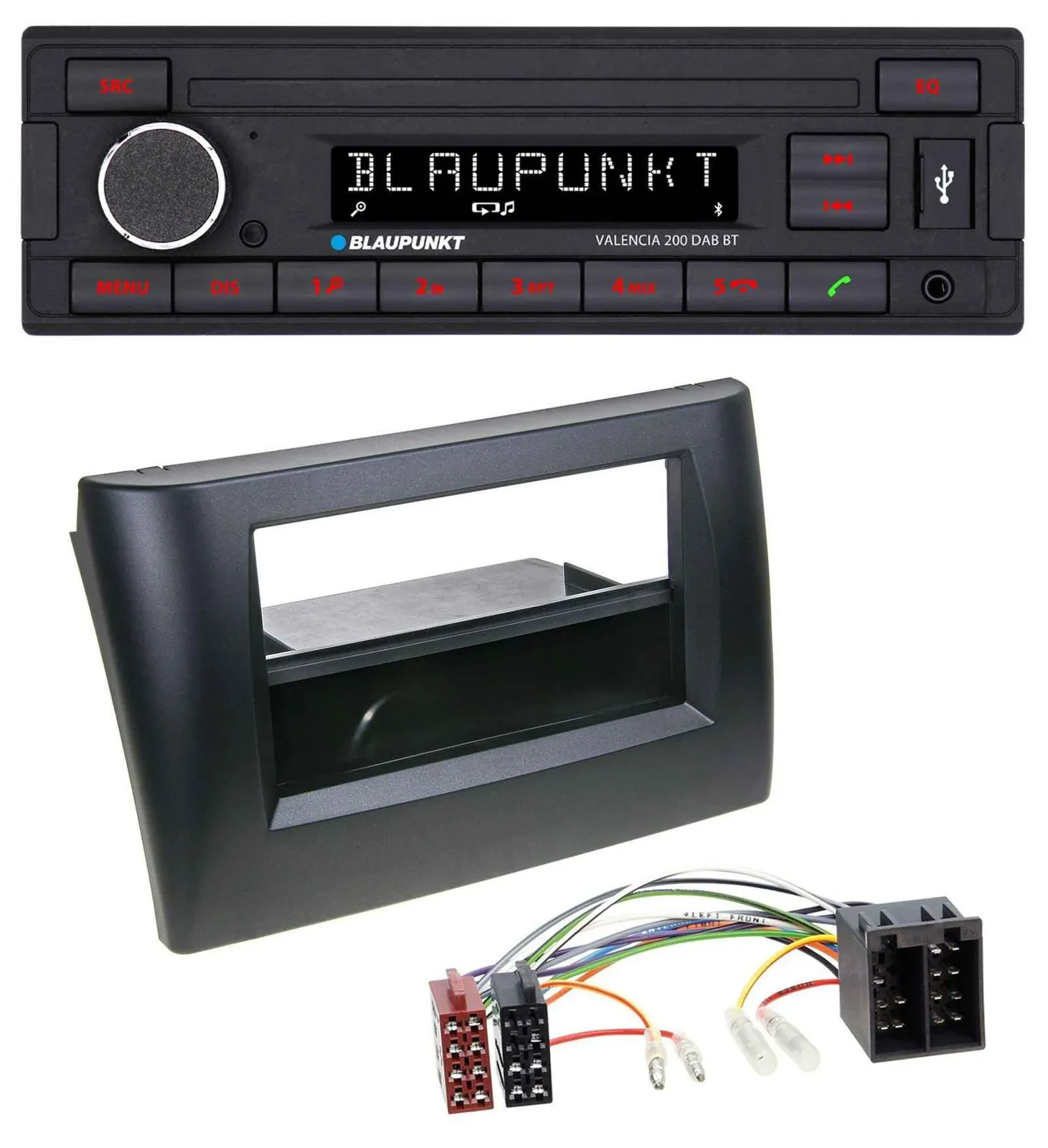 Blaupunkt DAB MP3 Bluetooth USB Autoradio für Fiat Stilo 192 01-08 Ablagefach
