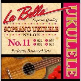Струны для укулеле сопрано LA BELLA 11