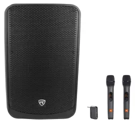 Rockville TITAN 15 15" 2000w Active DJ PA Speaker/Bluetooth+2) JBL Wireless Mics