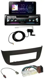 Pioneer DAB Bluetooth MP3 USB Autoradio für Renault Twingo ab 2012 schwarz
