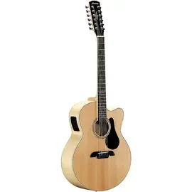 Электроакустическая гитара Alvarez AJ80CE-12 12-String Jumbo Natural