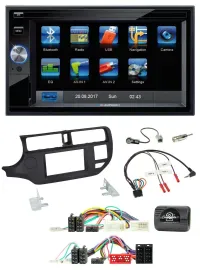 Автомагнитола для Kia Rio UB (2011–2015) Blaupunkt 2DIN, USB, Bluetooth, TMC, черная