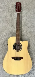 Luna Wabi Sabi Dreadnought Solid Top 12 String Acoustic Electric Guitar -B stock