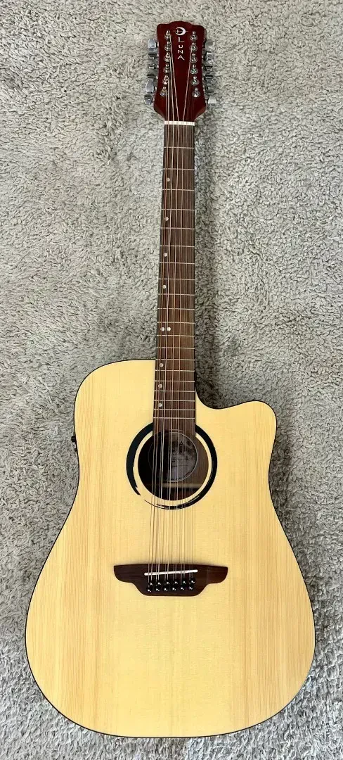 Электроакустическая гитара Luna Guitars WABIDC12 Wabi Sabi Dreadnought Natural