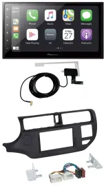 Pioneer USB MP3 2DIN Bluetooth DAB Autoradio für Kia Rio 11-14 UB schwarz