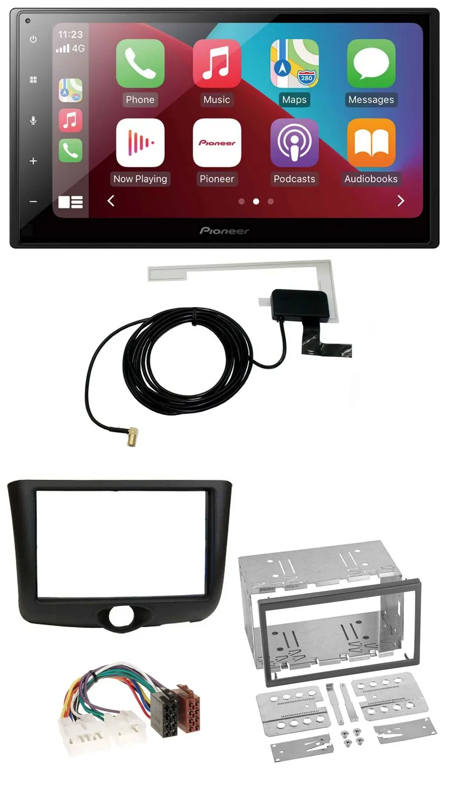 Автомагнитола для Toyota Yaris (1999–2003) Pioneer 2DIN, USB, Bluetooth, DAB, MP3