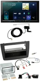 Pioneer 2DIN DAB USB Lenkrad Bluetooth Autoradio für Alfa Romeo Mito 08-14 schwa