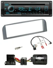 Kenwood Lenkrad Bluetooth DAB USB CD Autoradio für Alfa 147 GT anthrazit