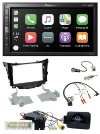 Pioneer USB Lenkrad DAB 2DIN Bluetooth Autoradio für Hyundai I30 ab 2017