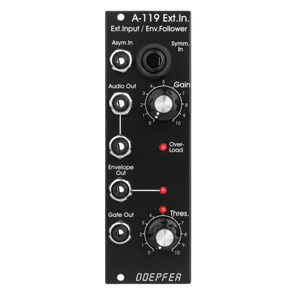 Модульный студийный синтезатор Doepfer A-119 Ext. Input / Envelope Follower Vintage Edition