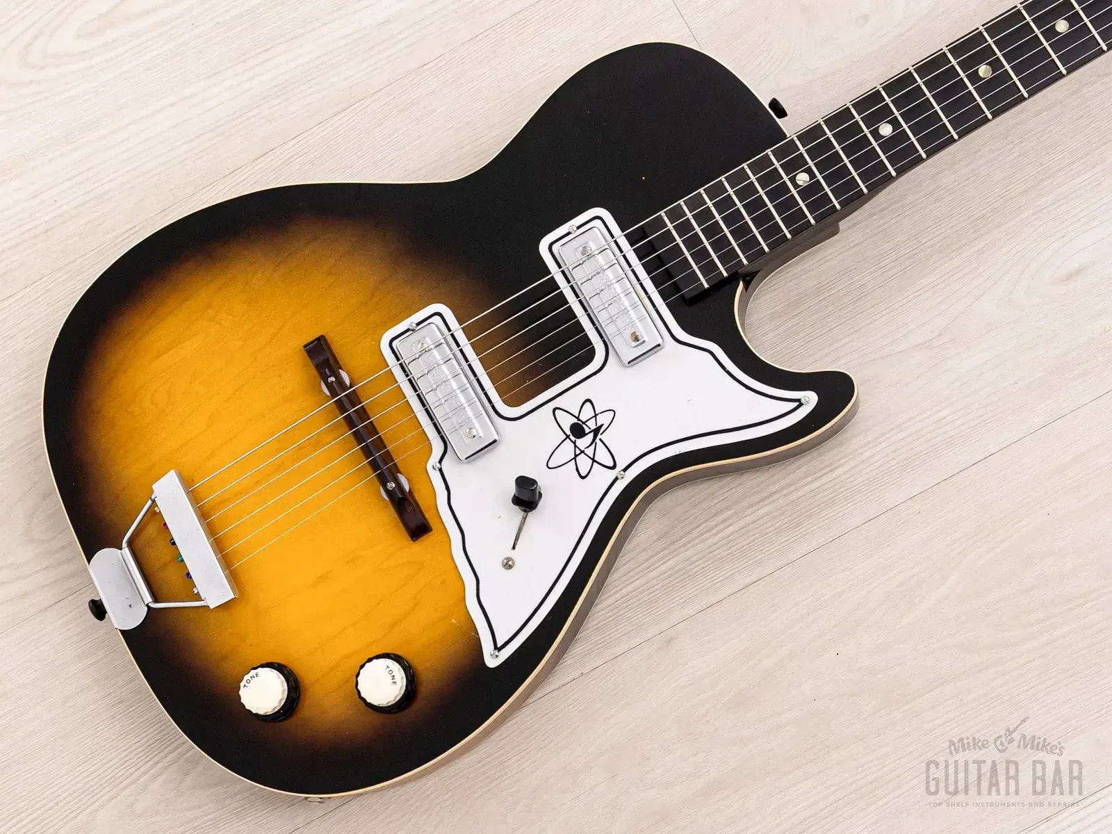 1960s Harmony Stratotone Mars H46 Vintage Guitar Near-Mint w/ DeArmond Pickups