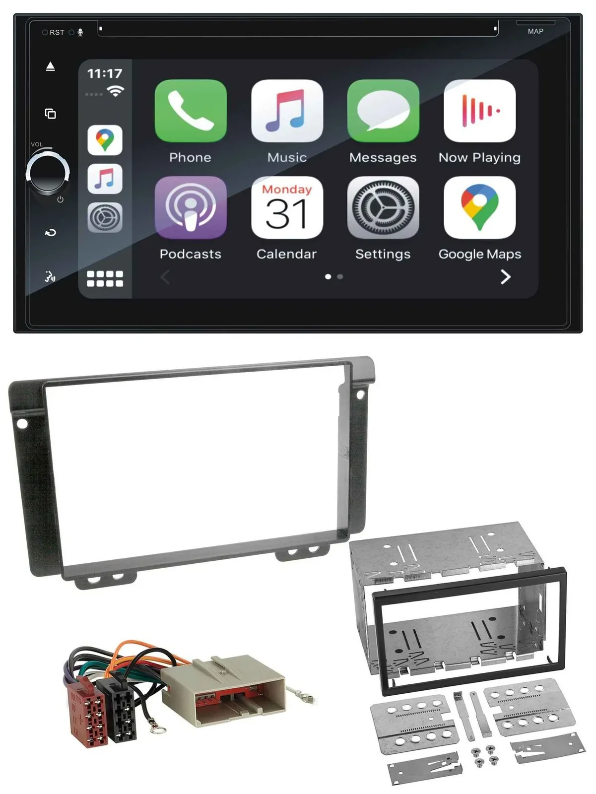 Blaupunkt 2DIN Bluetooth DAB USB DVD MP3 Autoradio für Land Rover Freelander 200