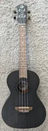 Luna Model UKE VMT BKS Tenor Acoustic Mahogany Black Satin Finish Ukulele