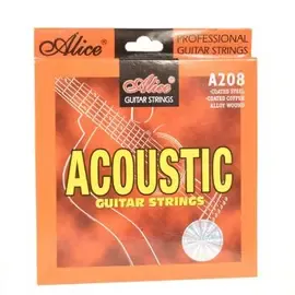 Струны для акустической гитары Alice A208-L 12-53, бронза фосфорная