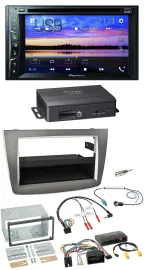 Pioneer 2DIN TMC DAB Lenkrad USB Bluetooth Navigation für Alfa Romeo Mito silber