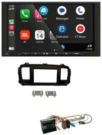 JBL USB 2DIN MP3 Bluetooth AUX Autoradio für Peugeot Expert Traveller ab 2016