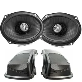 Kenwood eXcelon XM69R + Saddlebag Kit; fits select 1993-2025 Harley Davidson