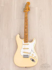 Электрогитара Fender Stratocaster 1972 Vintage Reissue ST72-650 SSS Olympic White w/gigbag Japan 1989