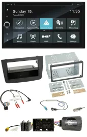 Автомагнитола Blaupunkt для Alfa Romeo Mito 2014–2018 2DIN Bluetooth USB DAB навигация, поддержка кнопок на руле, TMC, черный