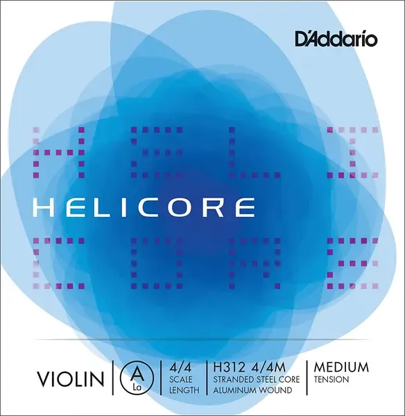 Струна для скрипки D'Addario Helicore H312 4/4M, A