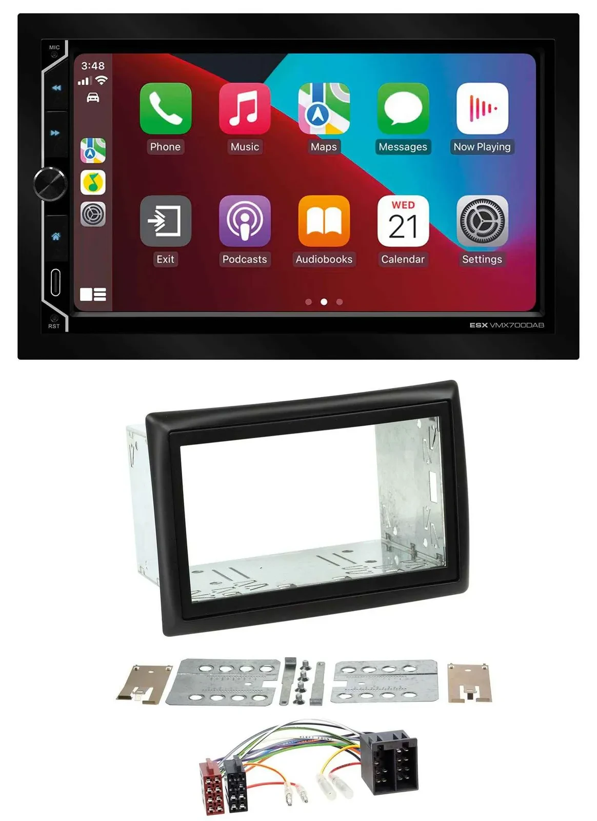 ESX 2DIN DAB USB MP3 Bluetooth Autoradio für Renault Megane 2002-2008