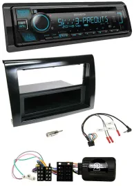 Автомагнитола для Fiat Bravo 2007–2014 Kenwood Bluetooth, USB, CD, DAB, поддержка кнопок на руле