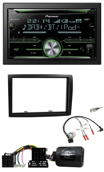 Pioneer Bluetooth Lenkrad DAB 2DIN USB CD Autoradio für Citroen Jumper Peugeot B