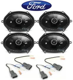 Kicker 6x8" Front+Rear Car Speaker Replacement For 2004 Ford F-150 Heritage