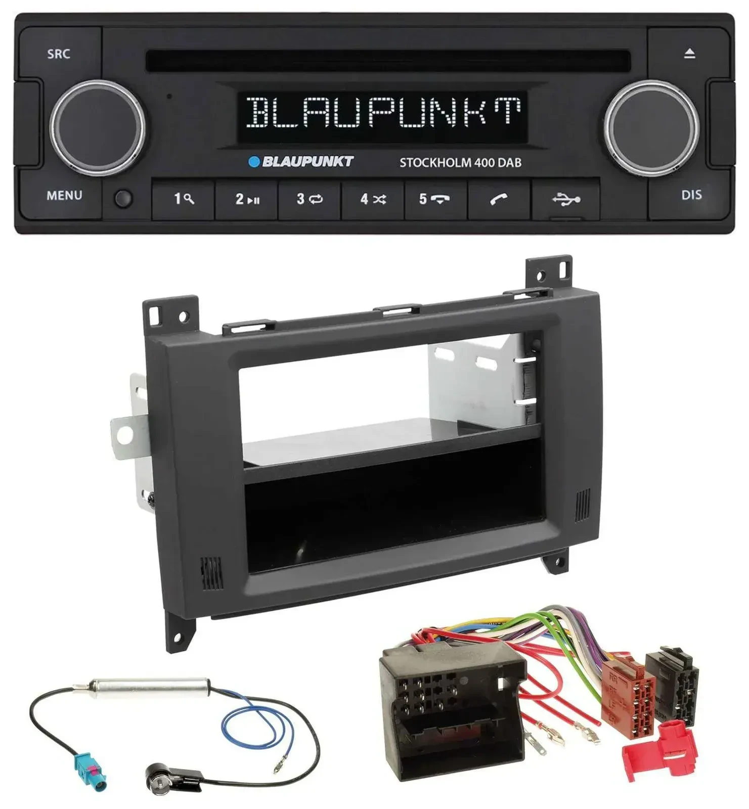 Blaupunkt MP3 Bluetooth DAB CD USB Autoradio für Mercedes Vito Viano 06-14 Rubbe