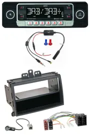 Dietz MP3 DAB Bluetooth USB Autoradio für Hyundai i20 08-11 Rubber-Touch Ablagef