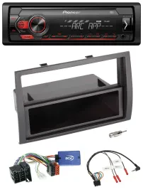 Pioneer DAB 1DIN MP3 Lenkrad USB Autoradio für Fiat Ducato 2008-2011 schwarz