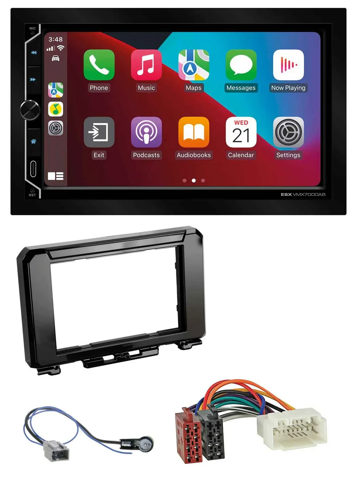 Автомагнитола для Suzuki Jimny GJ (с 2018) ESX 2DIN, DAB, USB, MP3, Bluetooth