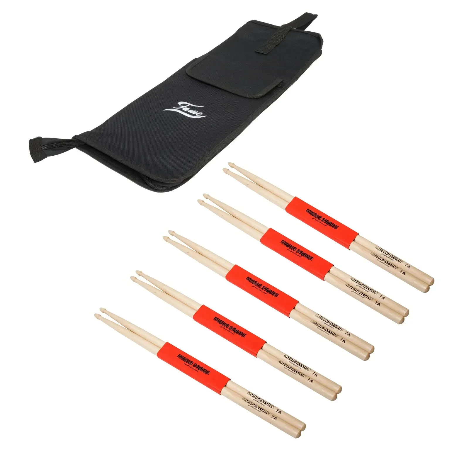 Барабанные палочки Fame Audio DRU570 Hornbeam 7A с чехлом (5 пар)