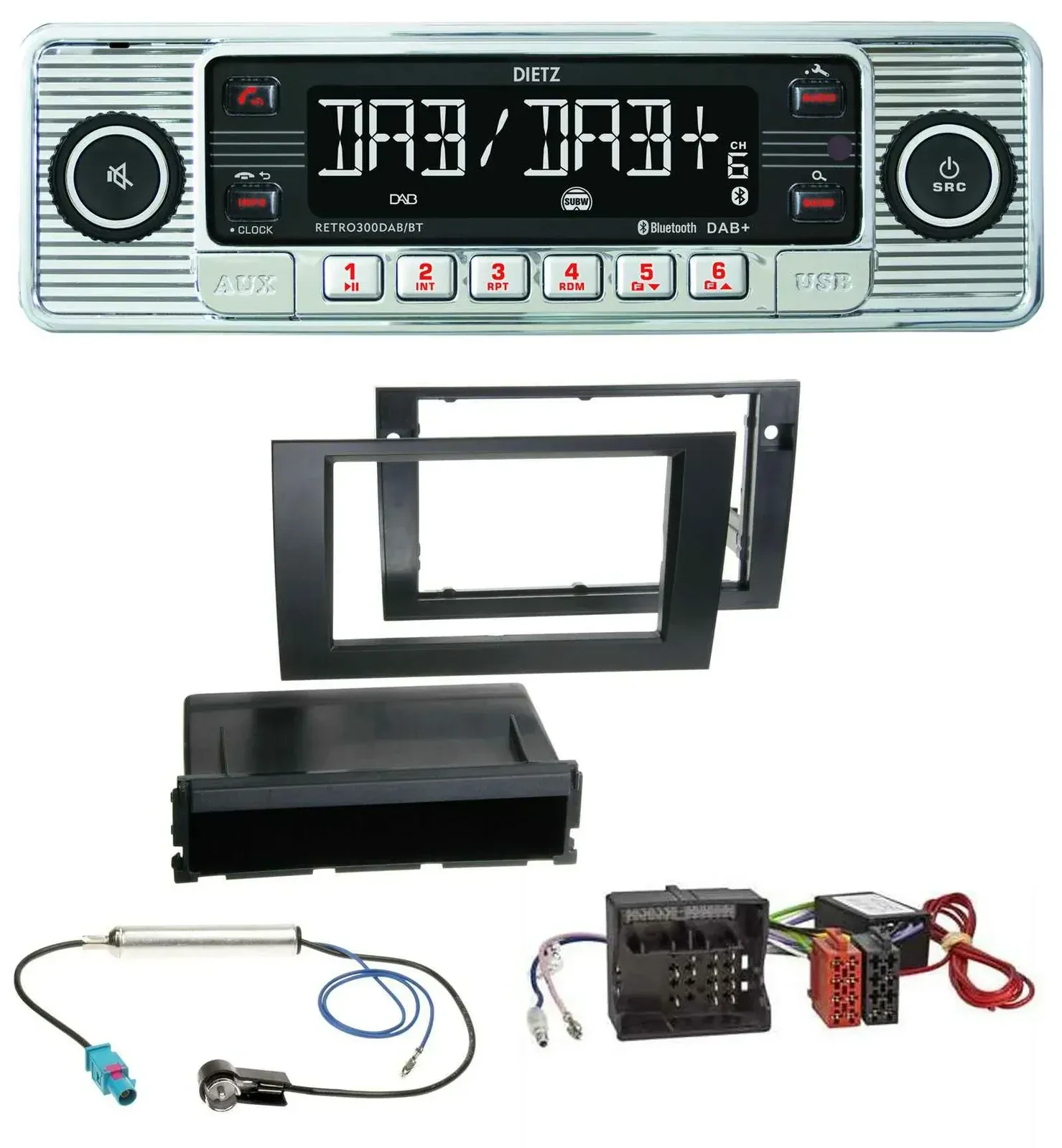 Автомагнитола Dietz Bluetooth MP3 DAB USB для Audi A4 B7 2004–2008 (Symphony активная система)