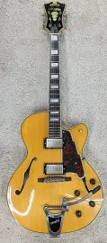 D'Angelico Excel 175 Hollow Body Electric Guitar, Natural w/Case DAE175NATCB #3
